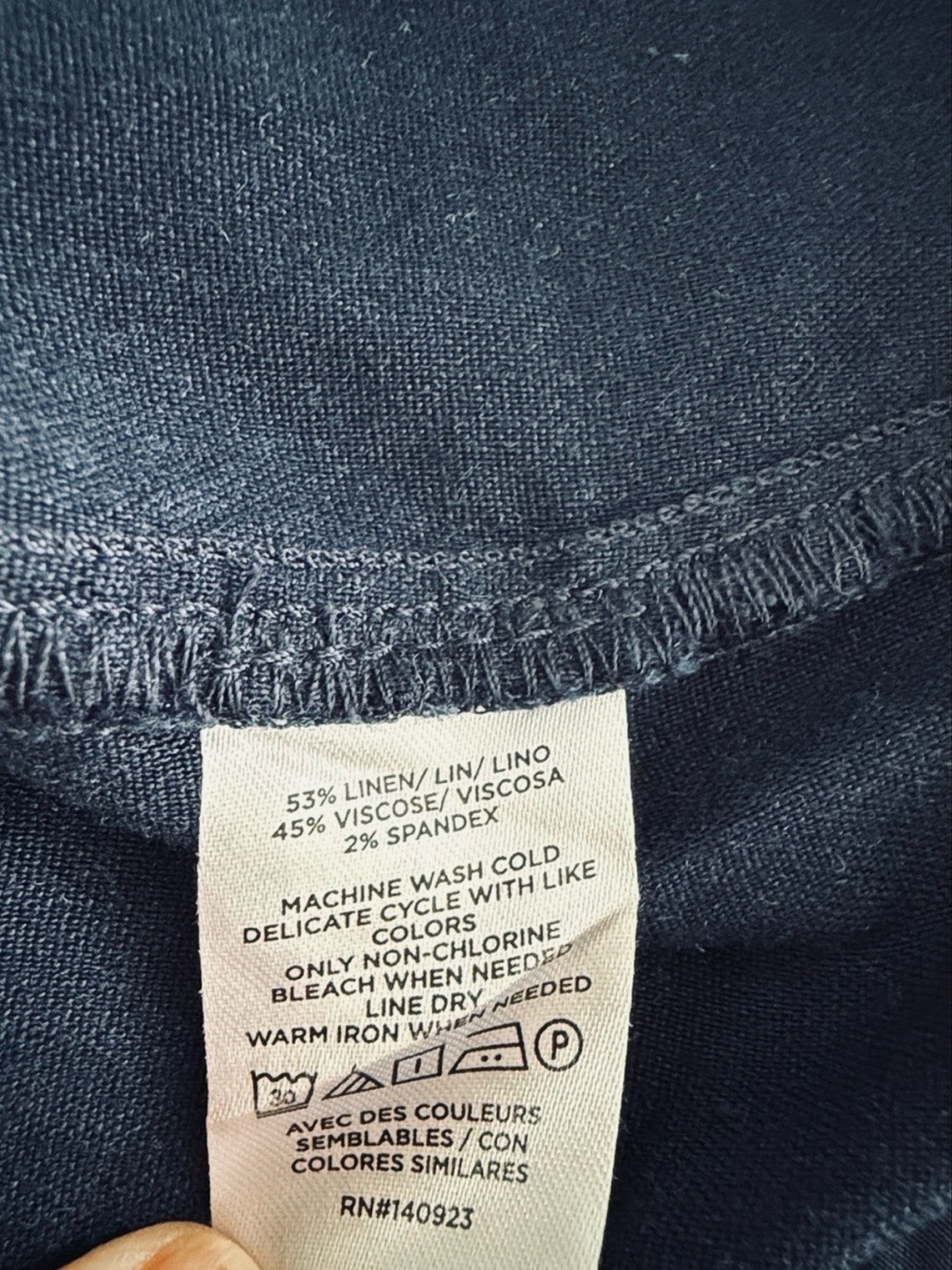 LOFT Palmer Linen Blend Wide Leg Curvy Fit Pant - Picture 11 of 11